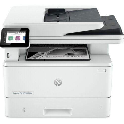 HP LaserJet Pro 4104dw Wired & Wireless Laser Multifunction Printer - Monochrome - Copier/Printer/Scanner - 4800 x 600 dpi