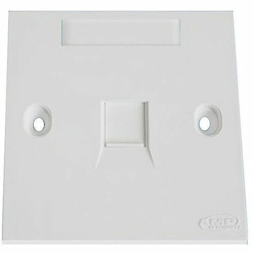 NETCONNECT Faceplate - 1 x Total Number of Socket(s) - Acrylonitrile Butadiene Styrene (ABS) - Signal White - 1 pc(s) - 1 