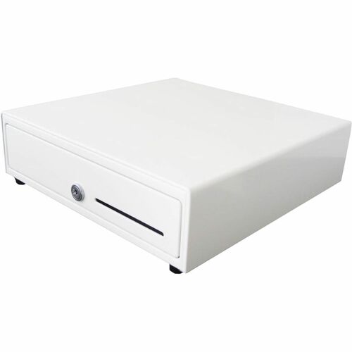 HP Engage One Prime Cash Drawer - 4 Bill - 4 Coin - White - 101 mm Height x 336 mm Width x 336 mm Depth