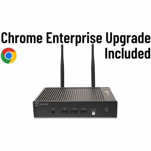 AOPEN Chromebox Mini 2 Enterprise Upgrade - AI Ready - 3 Year Warranty Included - Intel Celeron N4500 - Fanless - 8 GB RAM