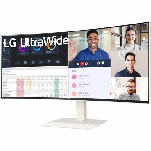 LG Ultrawide 38WR85QC-W 38" Class WQHD Curved Screen LCD Monitor - 21:9 - White - 37.5" Viewable - Nano In-plane Switching