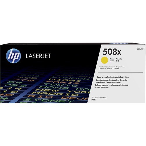 HP 508X Original High Yield Laser Toner Cartridge - Yellow Pack - 9500 Pages