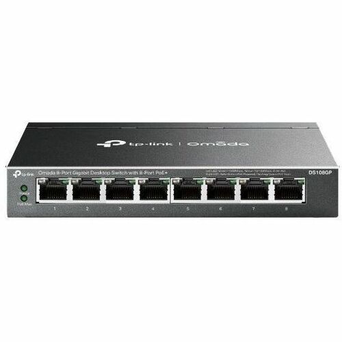 TPLink Omada 8Port Gigabit Desktop Switch with 8Port PoE+ 8 Ports