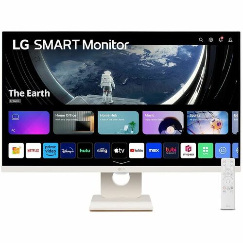 LG 27SR50F-W 27" (68.6 cm) Class Full HD Smart LCD Monitor - 16:9 - 27" (68.6 cm) Viewable - In-plane Switching (IPS) Tech