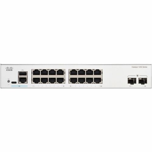 Cisco Catalyst 1200 C1200-8T-E-2G 10 Ports Manageable Ethernet Switch - Gigabit Ethernet - 1000Base-X, 10/100/1000Base-T -