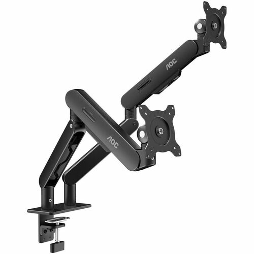 Bras support d'écran AOC AM420B pour Moniteur - Noir - Réglable en hauteur - 2 Écran(s) supportés - 43,2 cm à 86,4 cm (34 