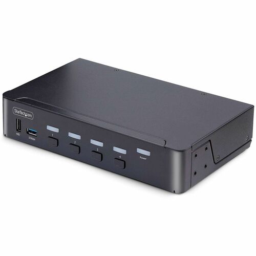 StarTech.com 4-Port DisplayPort 1.4 KVM Switch, 8K 60Hz / 4K 144Hz, 2x USB 3.0 Ports, 4x USB 2.0 Ports, Hotkey Switching, 