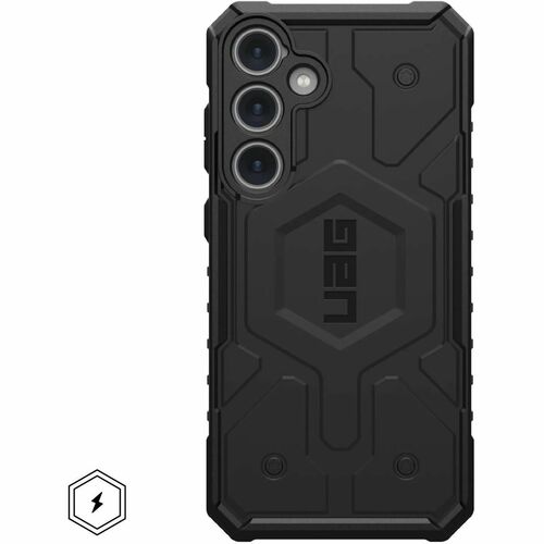 Urban Armor Gear Pathfinder Rugged Case for Samsung Galaxy S24+ Smartphone - Hex Pattern - Black - Impact Resistant, Drop 