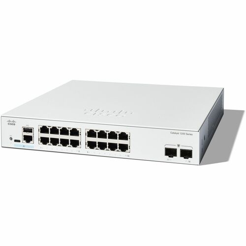 Cisco Catalyst 1200 C1200-16T-2G 16 Ports Manageable Ethernet Switch - Gigabit Ethernet - 1000Base-X, 10/100/1000Base-T - 