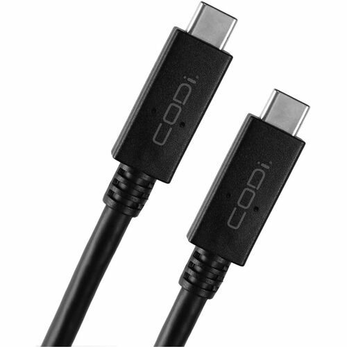 CODi 3ft Full Feature USB-C to USB-C Cable - 3 ft (0.91 m) USB-C Data Transfer Cable - First End: 1 x 24-Pin USB 3.2 (Gen 