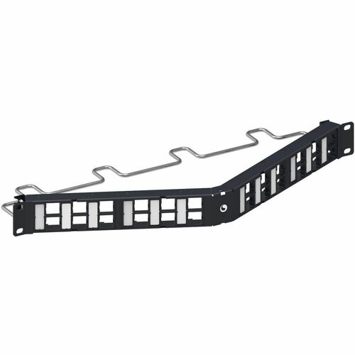CommScope 24 Port(s) Modular Patch Panel - Black - 1U High - 19" Wide