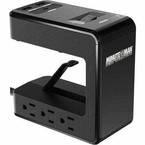 Minuteman MMS-DSK6U3 6-Outlets Surge Suppressor/Protector - Computer, Desktop Computer, Printer, Notebook, Router, Home Ap