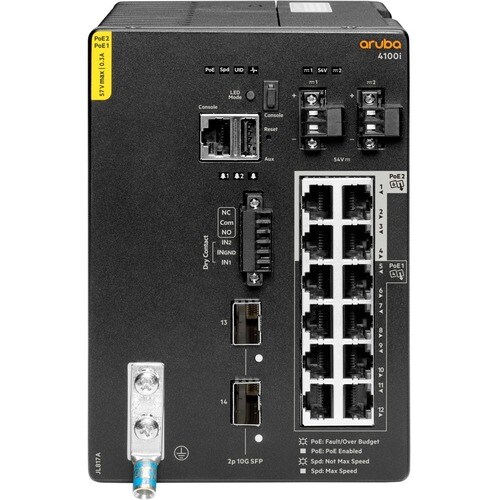 HPE CX 4100i 12 Ports Manageable Ethernet Switch - Gigabit Ethernet, 10 Gigabit Ethernet - 10/100/1000Base-T, 10GBase-X - 