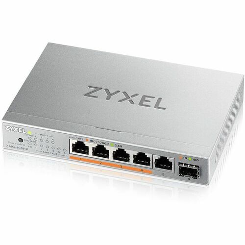 Zyxel 5-Port 2.5Gb MultiGig PoE Ethernet POE++ (60W) Switch | 5 x 100/1G/2.5G Ports + 1 x 10G SFP+ | 4 x PoE Ports | 70W B