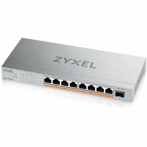 Zyxel 8-Port 2.5Gb MultiGig PoE Ethernet POE++ (60W) Switch | 5 x 100/1G/2.5G Ports + 1 x 10G SFP+ | 8 x PoE Port | 100W B