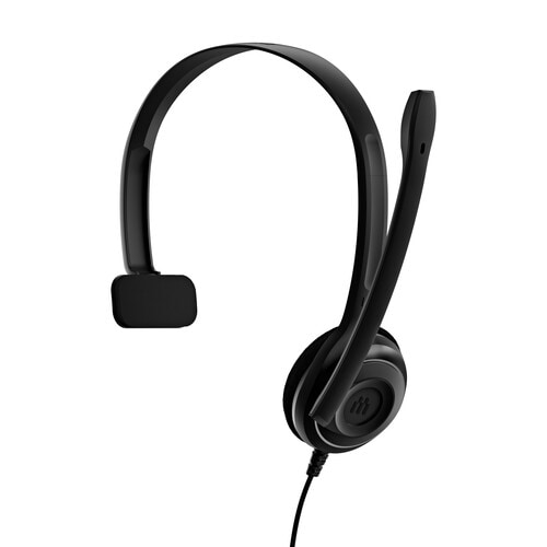 EPOS PC 7 USB Kabel Auf den Ohren Mono Headset - Schwarz - Monaural - Ohraufliegend - 42 Hz bis 17 kHz Frequenzgang - 200 