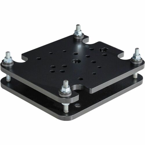 B-Tech System X Mounting Base for Mounting Column, Mounting Pole, Mounting Rail, Display Stand - Black - Landscape/Portrai