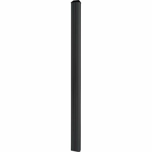 B-Tech System X Mounting Pole for Floor Stand Base, Mounting Rail, Screen Mount, Flat Panel Display, A/V Shelf - Black - V