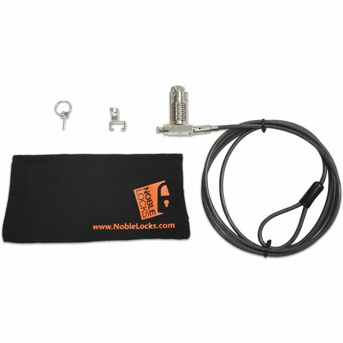 Noble NG07T Cable Lock For Notebook, Printer, Projector - 1.80 m Cable - Resettable - 4-digit - Patented T-bar/Combination