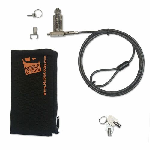 Noble TZ06T Cable Lock For Notebook, Desktop Computer - 1.80 m Cable - Resettable - 4-digit - Combination Lock/Keyed Lock 