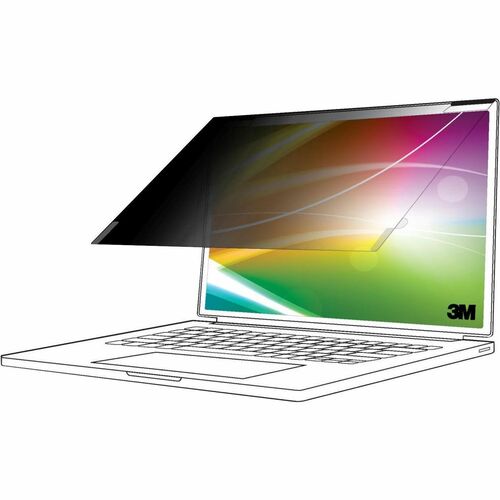 3M Bright Screen Privacy Filter for 14in Full Screen Laptop, 16 9, BP140W9E