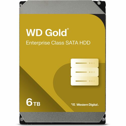 Disque dur WD Gold WD6004FRYZ - 3.5" Interne - 6 To - SATA (SATA/600) - Serveur, Station de travail Appareil compatible - 