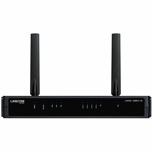 Lancom 1800VA-4G 1 SIM Ethernet, Mobilfunk, VDSL2, VDSL2+, ADSL, ADSL2, ADSL2+ Modem/Wireless Router - 4G - LTE 2100, LTE 
