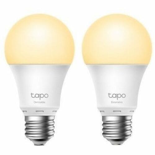Tapo Smart Wi-Fi Light Bulb, Dimmable - 230 V AC - 806 lm - E27 Base - 15000 Hour - 2700°K Color Temperature - 80 CRI - 22