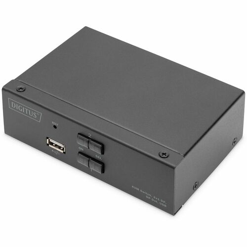 Digitus KVM-Switchbox - 2 Computer - 1 Lokaler Benutzer(n) - 4K - 3840 x 2160 - 5 x USB - USB 2.0 - 3 x DisplayPort - Desktop
