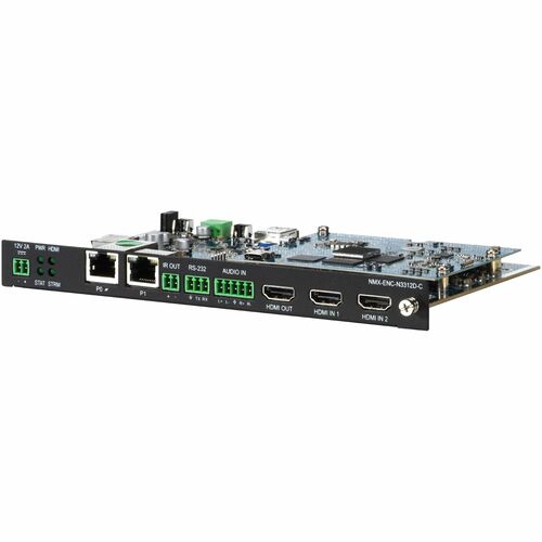 AMX 4K60 H.26x/Dante AV-H & H.26x Dual-Stream Encoder Card - Functions: Video Streaming, Video Recording, Video Encoding, 
