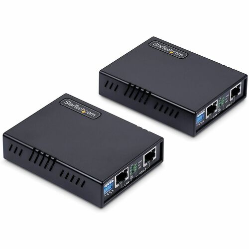 StarTech.com VDSL2 Ethernet Extender Kit over Single Pair Wire, Up to 0.6mi (1km) LAN Repeater over RJ11/CAT5e/CAT6, Repla