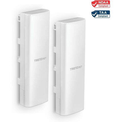 TRENDnet TEW-940APBO2K Single Band Wi-Fi 6 IEEE 802.11 a/n/ac/ax/k 1.20 Gbit/s Wireless Bridge - Outdoor - 5 GHz - Interna