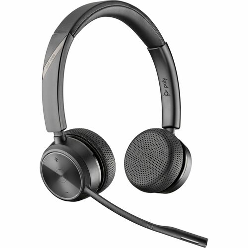 Poly Savi 7220 Office Binaural Wireless Headset - Stereo - Wireless - DECT - 393.7 ft - On-ear - Binaural - Ear-cup - Omni