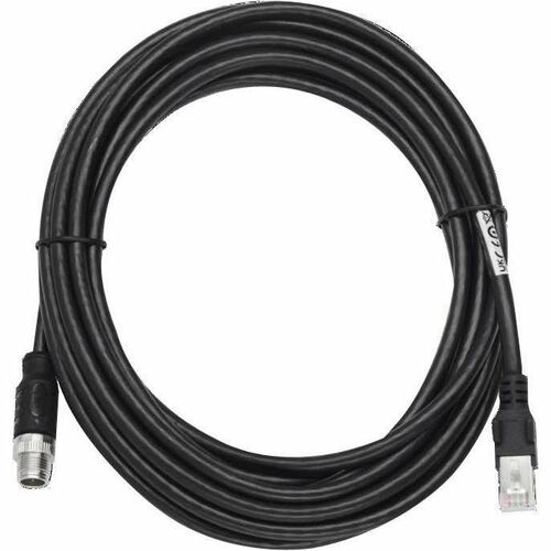 Zebra M12X to RJ45 Ethernet Cable, 3m - 9.84 ft M12-X/RJ-45 Network Cable for Network Device, RFID Reader - First End: 1 x