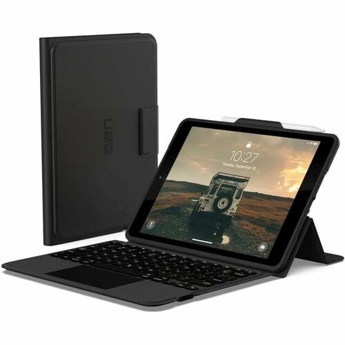 Urban Armor Gear Keyboard/Cover Case (Folio) for 25.9 cm (10.2") Apple, Logitech iPad (7th Generation), iPad (8th Generati