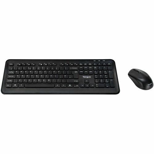 Targus AKM610UK Keyboard & Mouse - QWERTY - English (UK) - USB Wireless RF 2.40 GHz Keyboard - Keyboard/Keypad Color: Blac