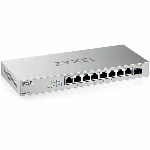 ZYXEL XMG-108 8 Ports Ethernet Switch - Gigabit Ethernet, 10 Gigabit Ethernet - 10/100/1000Base-T, 10GBase-X - 2 Layer Sup