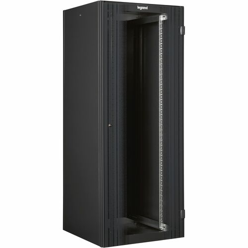 Legrand Linkeo 24U Enclosed Cabinet Rack Cabinet for Networking - Anthracite Gray - 400 kg Maximum Weight Capacity