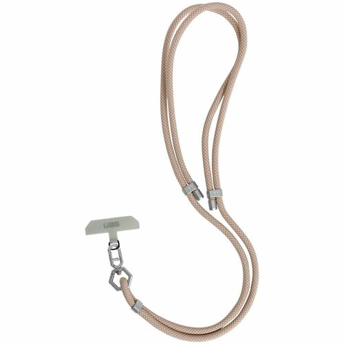 Urban Armor Gear Civilian Adjustable Lanyard - Carabiner Attachment - Dune - Woven, Polyester