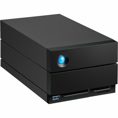 LaCie 2big Dock STLG48000400 2 x Total Bays DAS Storage System - 48 TB HDD - 48 TB Installed HDD Capacity - Thunderbolt 4 