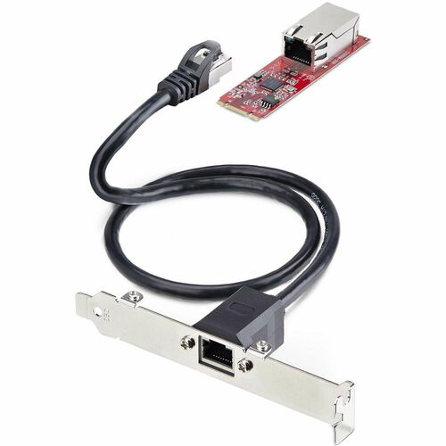 StarTech.com 1-Port 2.5GbE M.2 2280 Network Card, NBASE-T PCIe Ethernet Card, Intel I225-V, Multi-Gigabit Desktop NIC/LAN 