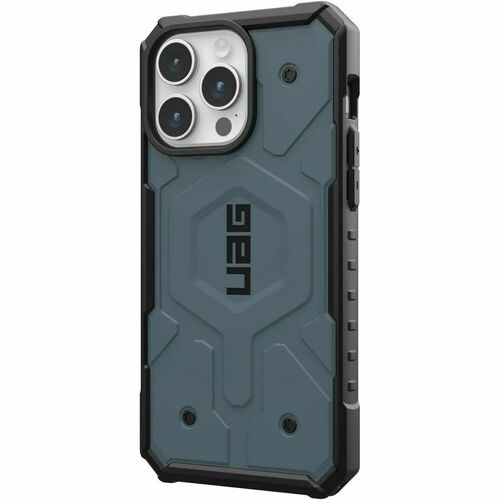 Urban Armor Gear Pathfinder Rugged Case for Apple iPhone 15 Pro Max Smartphone - hex pattern - Cloud Blue - Impact Resista