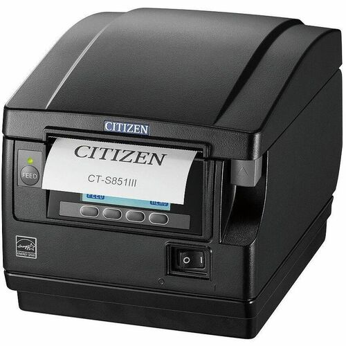 Citizen CT-S851III Hospitality Direct Thermal Printer - Monochrome - Receipt Print - USB - Bluetooth - With Cutter - Black