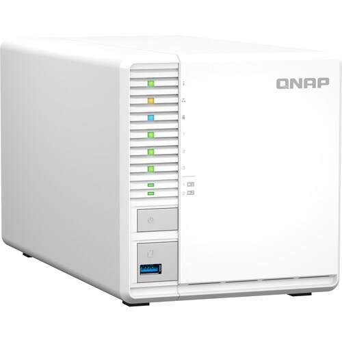 QNAP TS-364-8G SAN/NAS Storage System - Celeron N5095 Quad-core (4 Core) - 3 x HDD Supported - 0 x HDD Installed - 3 x SSD