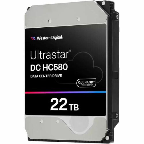 WD Ultrastar DC HC580 WUH722422ALE6L1 22 TB Hard Drive - 3.5" Internal - SATA (SATA/600) - Conventional Magnetic Recording