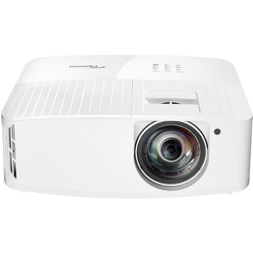 Optoma UHD35STx 3D Short Throw DLP Projector - 16:9 - Wall Mountable - White - High Dynamic Range (HDR) - Front - 2160p - 