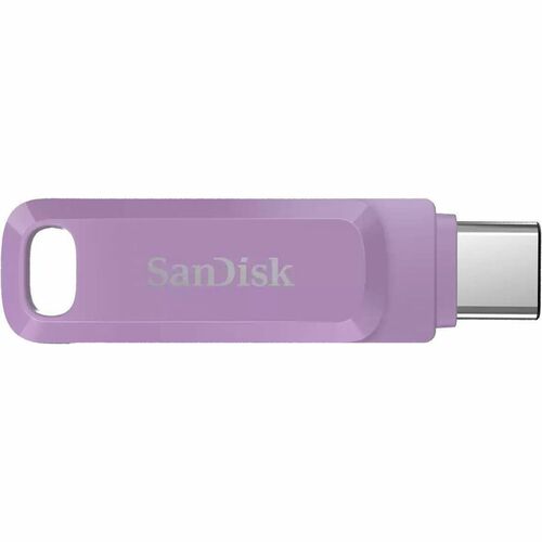 SanDisk Ultra Dual Drive Go SDDDC3-064G-I35L 64 GB USB 3.2 (Gen 1) Type A, USB 3.2 (Gen 1) Type C Flash Drive - Lavender -