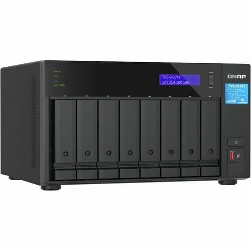 QNAP TVS-h874T-i7-32G 8 x Total Bays NAS Storage System - 5 GB Flash Memory Capacity - Intel Core i7 Dodeca-core (12 Core)