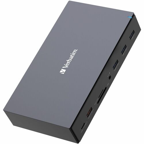 Verbatim USB-C ™Pro Docking Station 17-in-1 - for Headset, Speaker - Charging Capability - Memory Card Reader - SD, microS