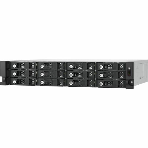 QNAP TL-R1200PES-RP 12 x Total Bays DAS Storage System - 2U Rack-mountable - 0 x HDD Installed - RAID Supported